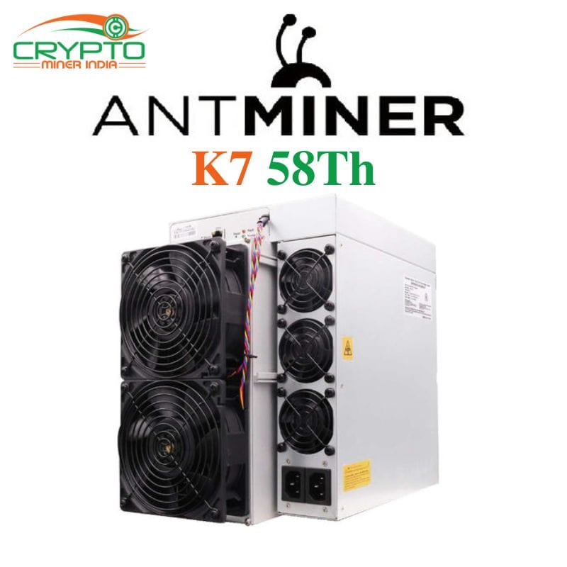 Antminer K7 58Th | CRYPTO MINER INDIA